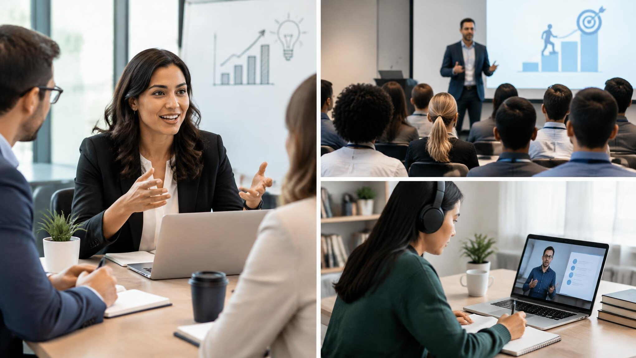 entrepreneur in meeting